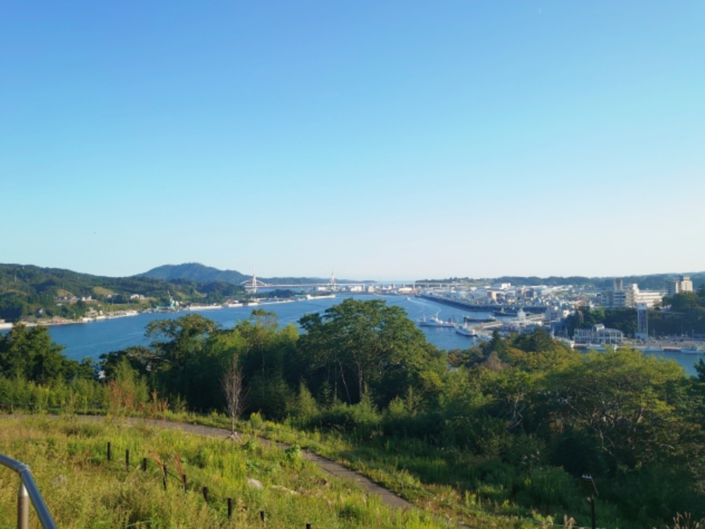 気仙沼市復興祈念公園からの眺望